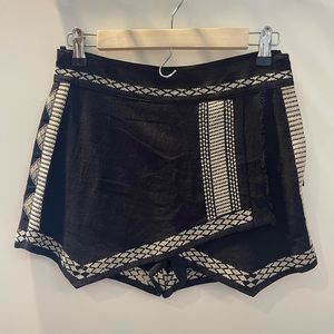 Black Skort with white stitching